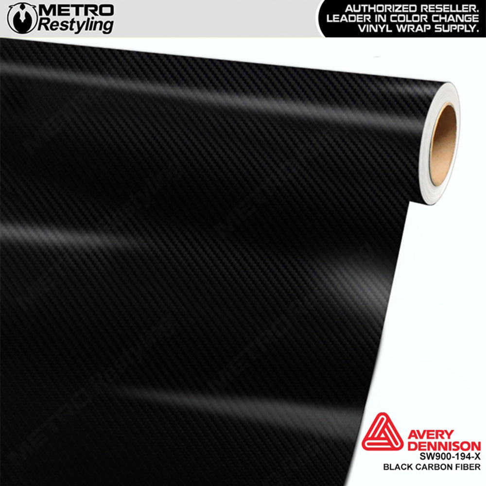 Avery Dennison SW900 Black Carbon Fiber Vinyl Wrap 