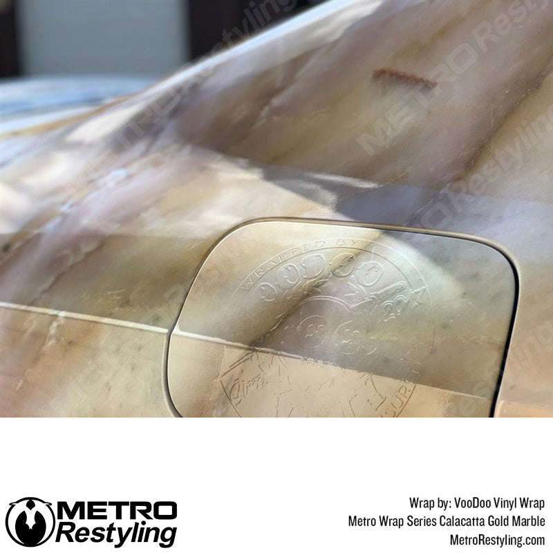 Metro Wrap Calacatta Gold Marble Vinyl Film