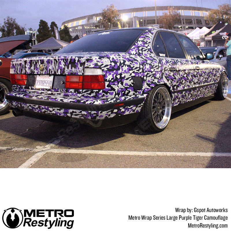 Large Classic Purple Tiger Camouflage BMW