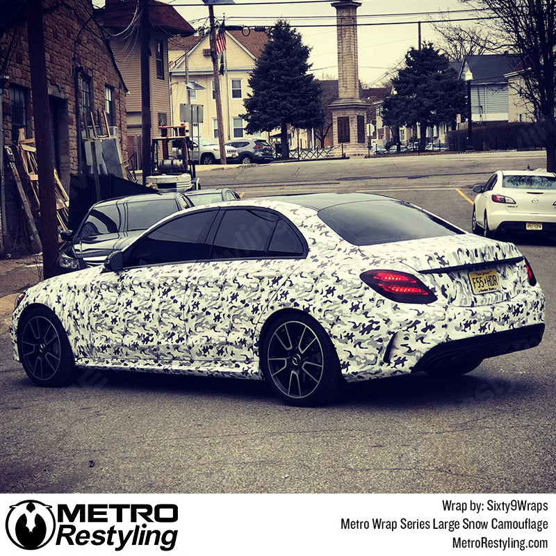 Large Classic Snow Camouflage Benz