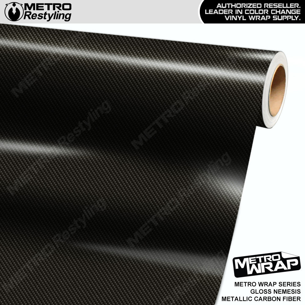 Metro Wrap Nemesis Metallic Carbon Fiber Vinyl Film