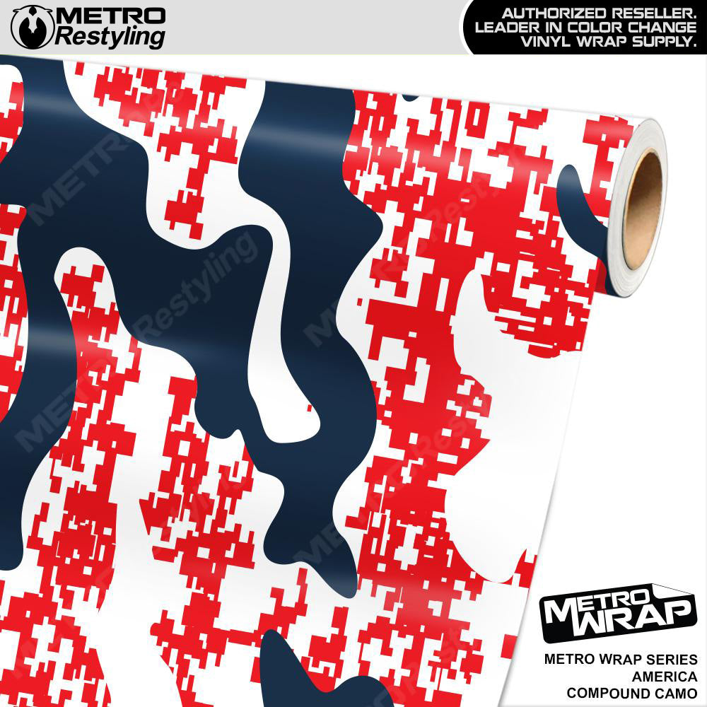 Metro Wrap Compound America Camouflage Vinyl Film