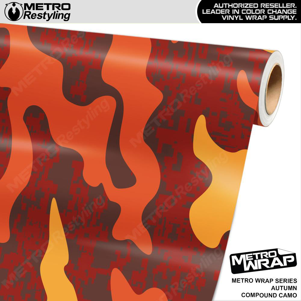 Metro Wrap Compound Autumn Camouflage Vinyl Film