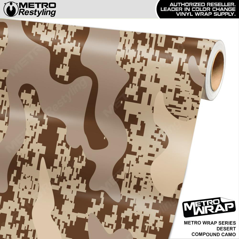 Metro Wrap Compound Desert Camouflage Vinyl Film