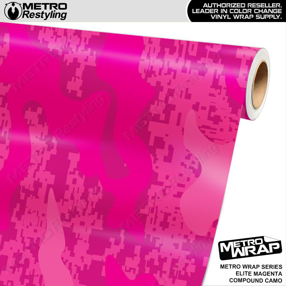 Metro Wrap Compound Elite Magenta Camouflage Vinyl Film