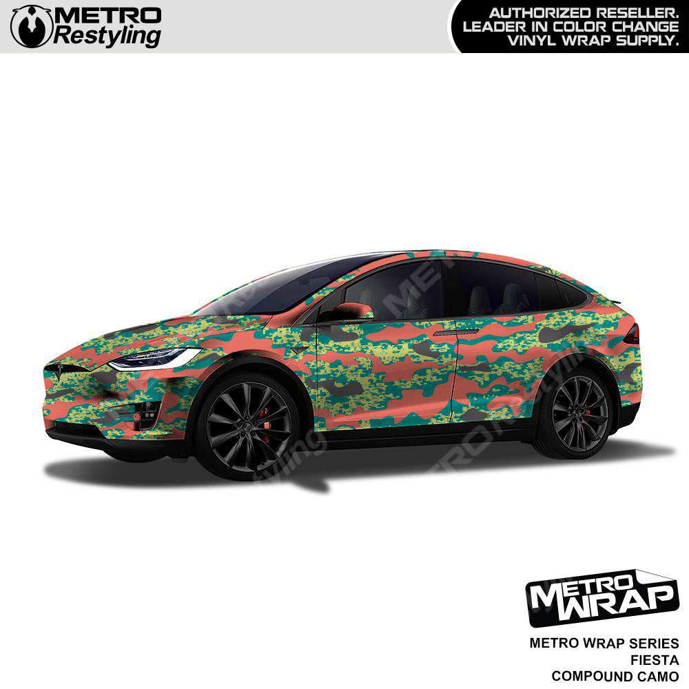 Metro Wrap Compound Fiesta Camouflage Vinyl Film