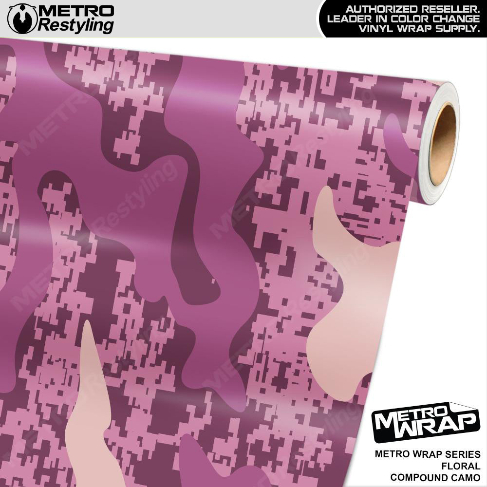 Metro Wrap Compound Floral Camouflage Vinyl Film