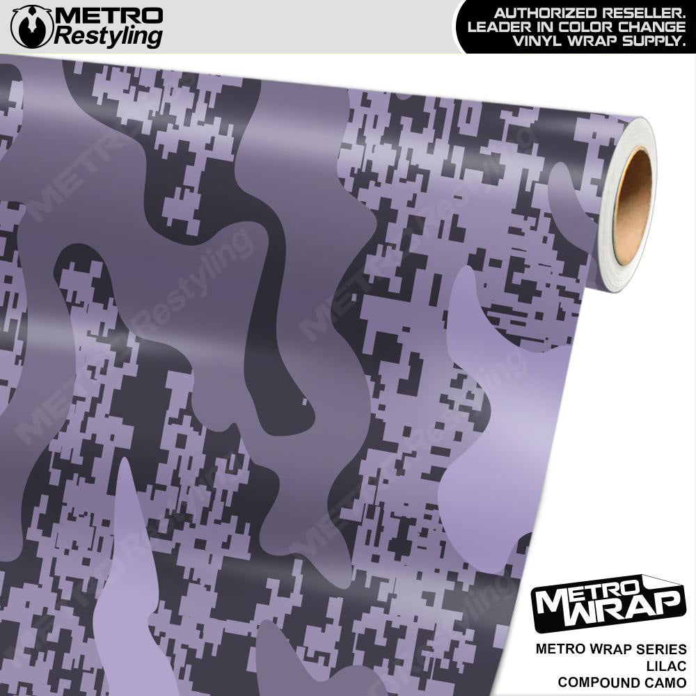 Metro Wrap Compound Lilac Camouflage Vinyl Film