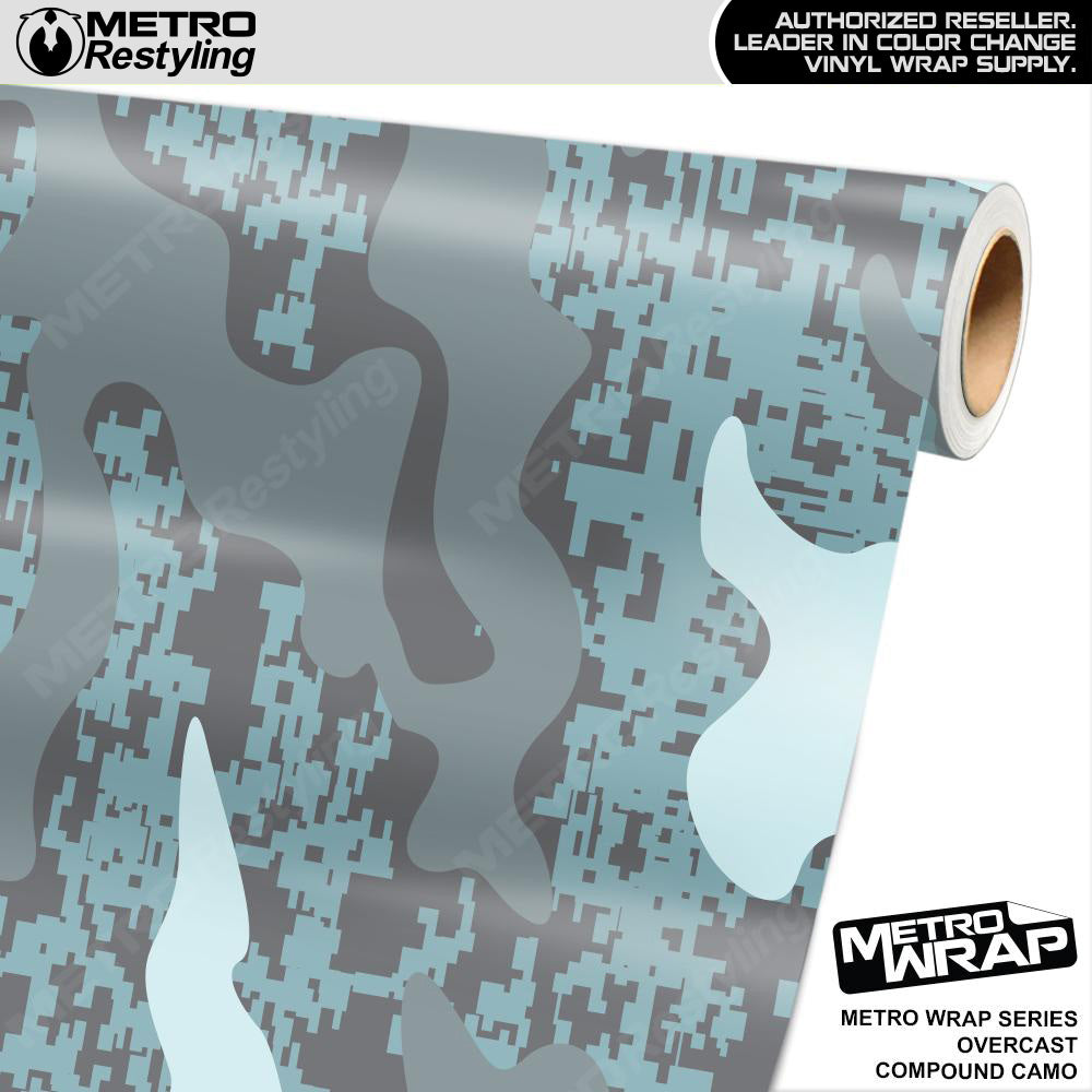 Metro Wrap Compound Overcast Camouflage Vinyl Film