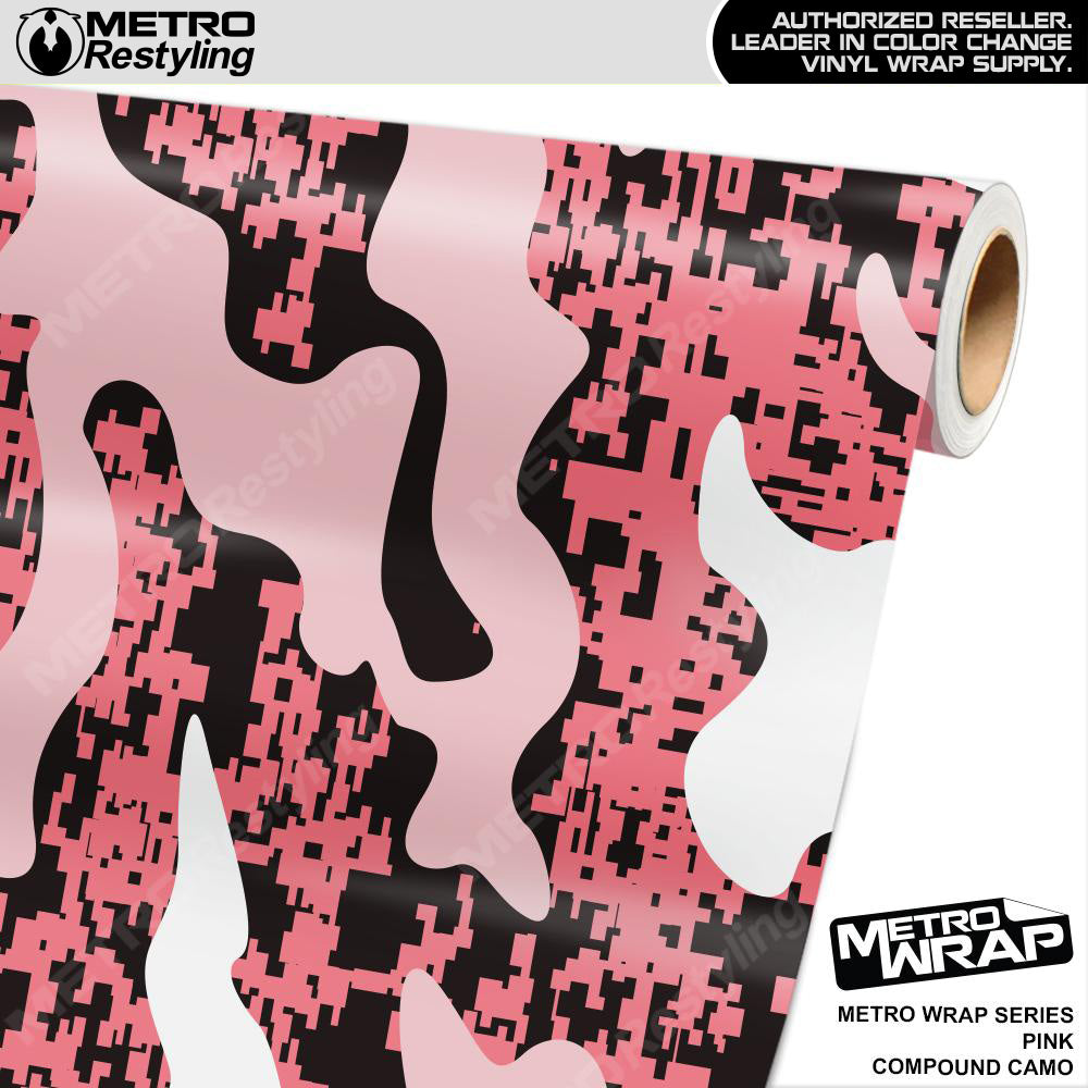 Metro Wrap Compound Pink Camouflage Vinyl Film
