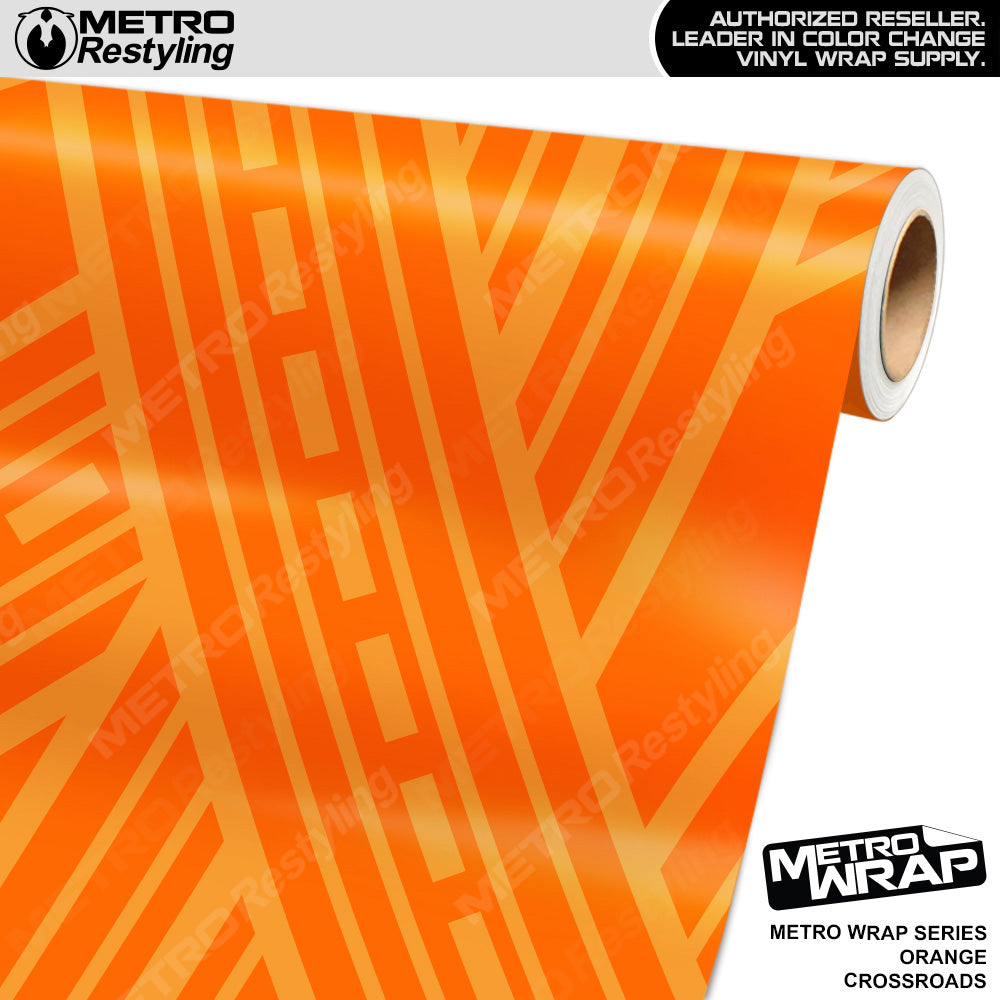 Metro Wrap Crossroads Orange Vinyl Film