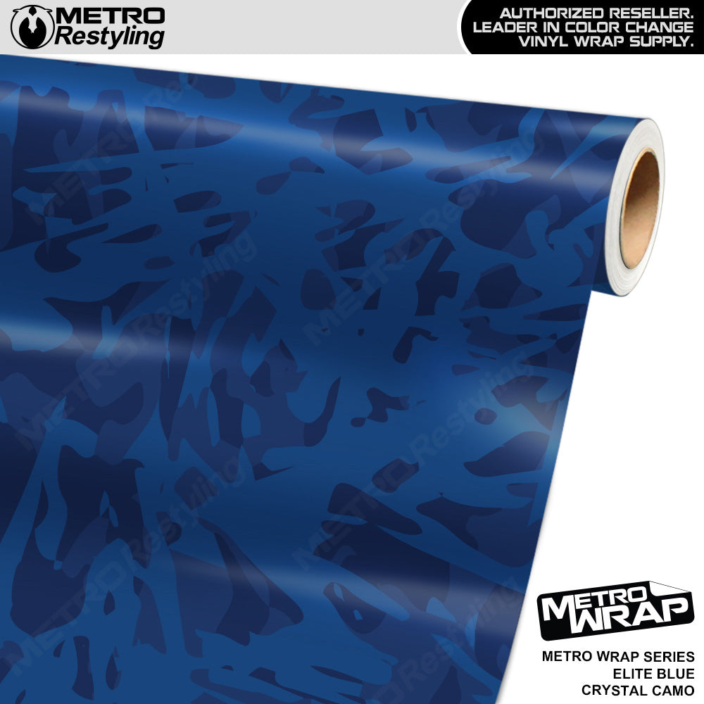 Metro Wrap Crystal Elite Blue Camouflage Vinyl Film
