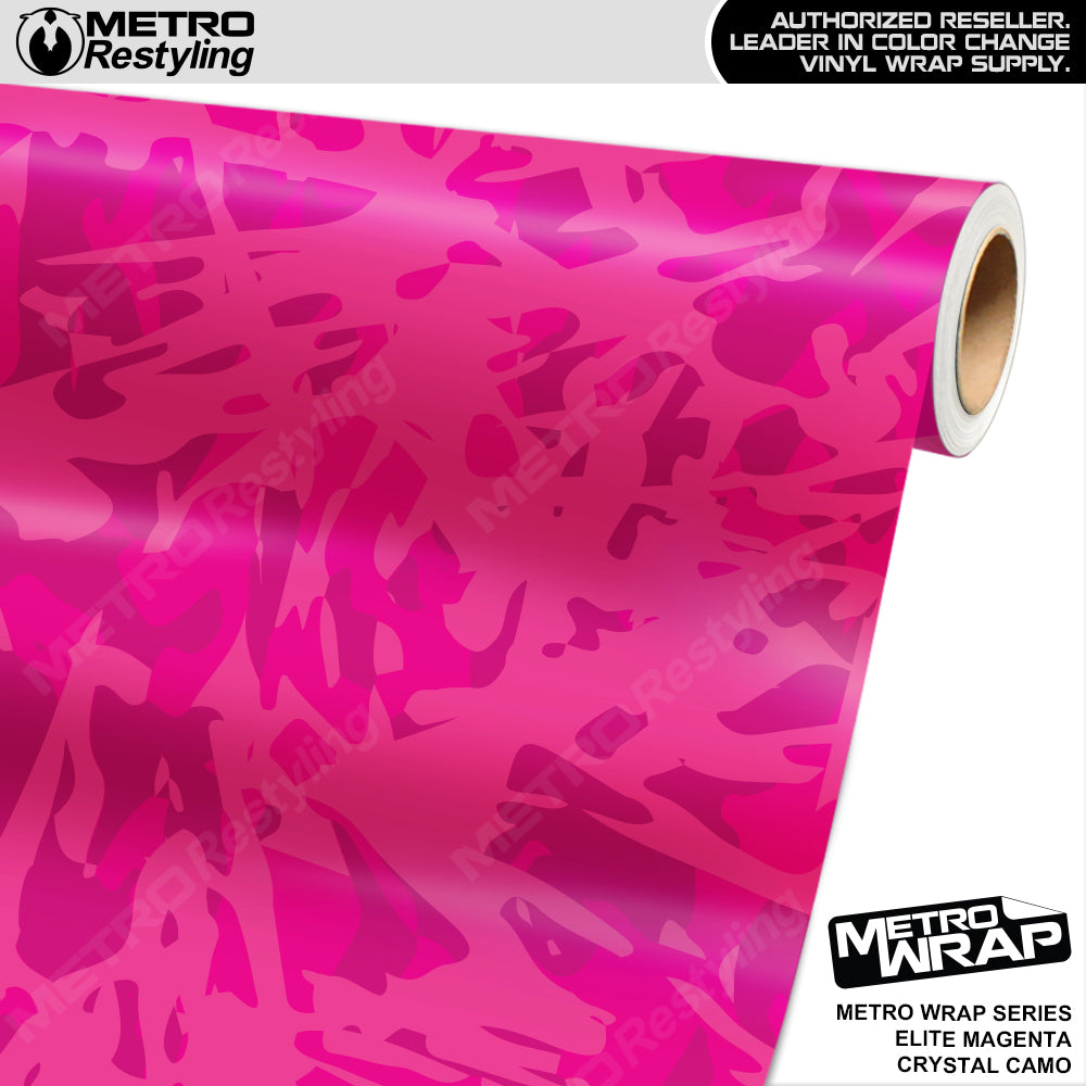 Metro Wrap Crystal Elite Magenta Camouflage Vinyl Film