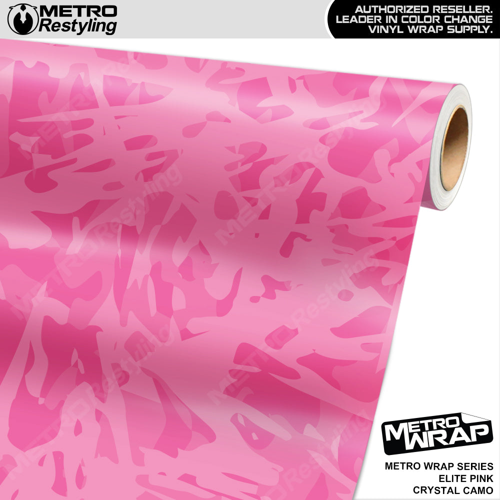 Metro Wrap Crystal Elite Pink Camouflage Vinyl Film