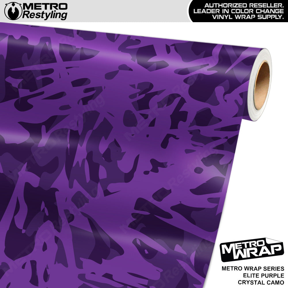 Metro Wrap Crystal Elite Purple Camouflage Vinyl Film