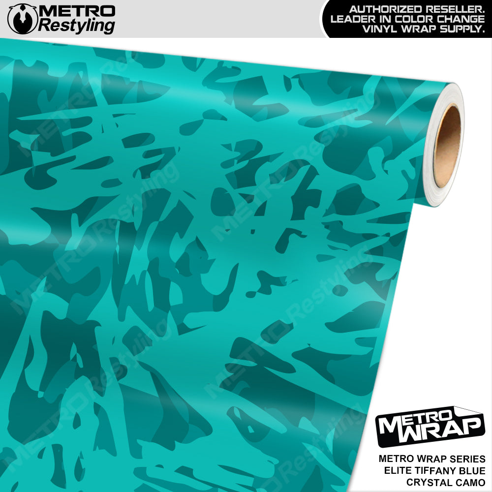 Metro Wrap Crystal Elite Tiffany Blue Camouflage Vinyl Film
