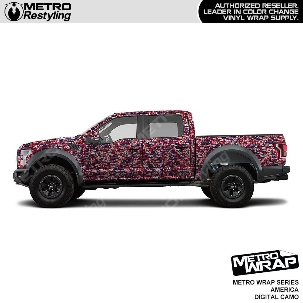 Metro Wrap Digital America Camouflage Truck Wrap