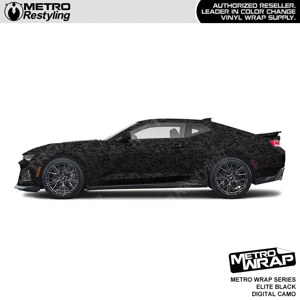 Metro Wrap Digital Elite Black Camouflage Car Wrap