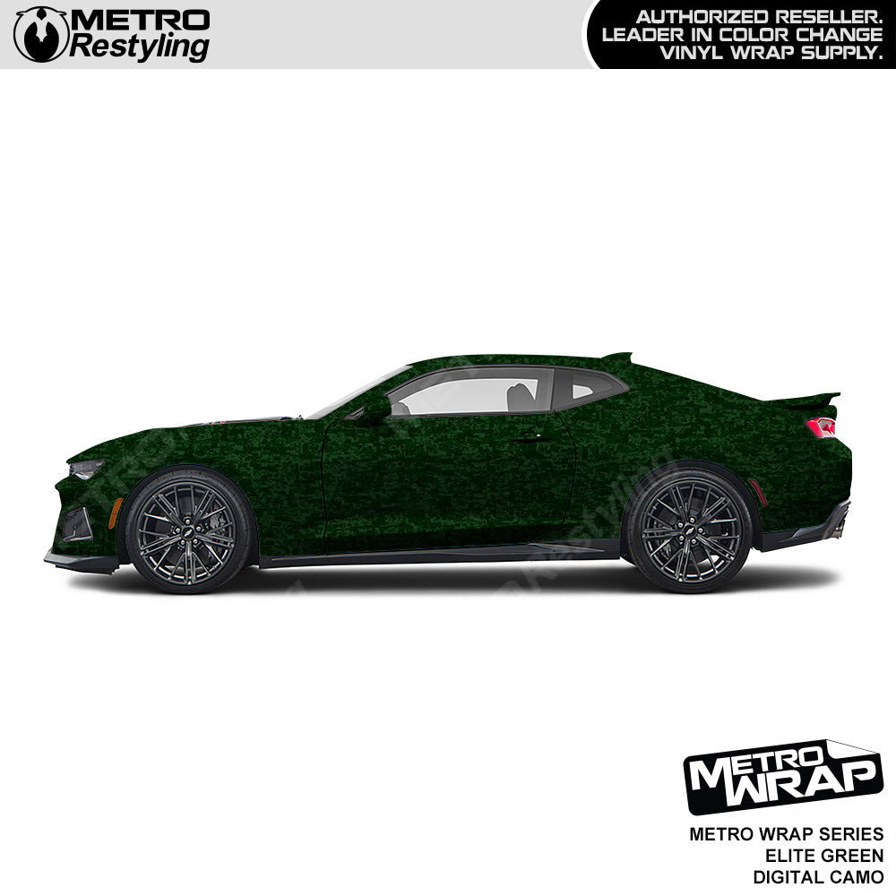 Metro Wrap Digital Elite Green Camouflage Car Wrap