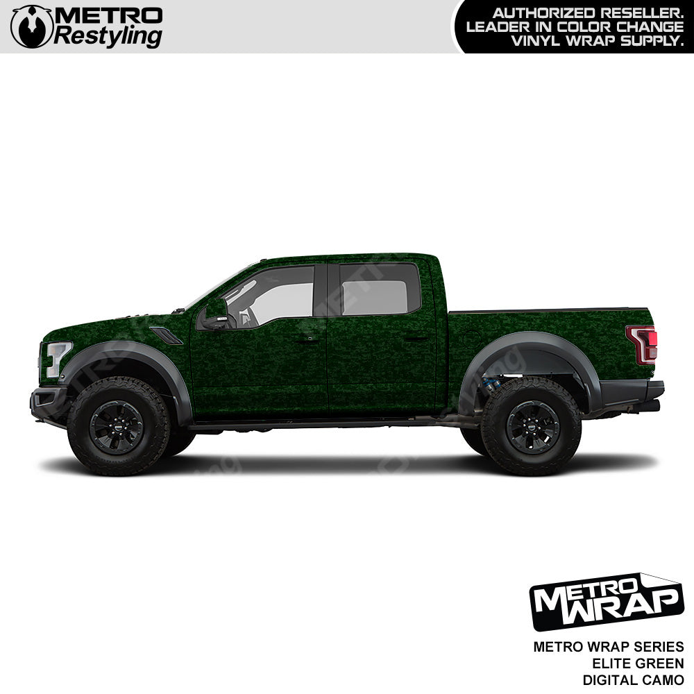 Metro Wrap Digital Elite Green Camouflage Truck wrap
