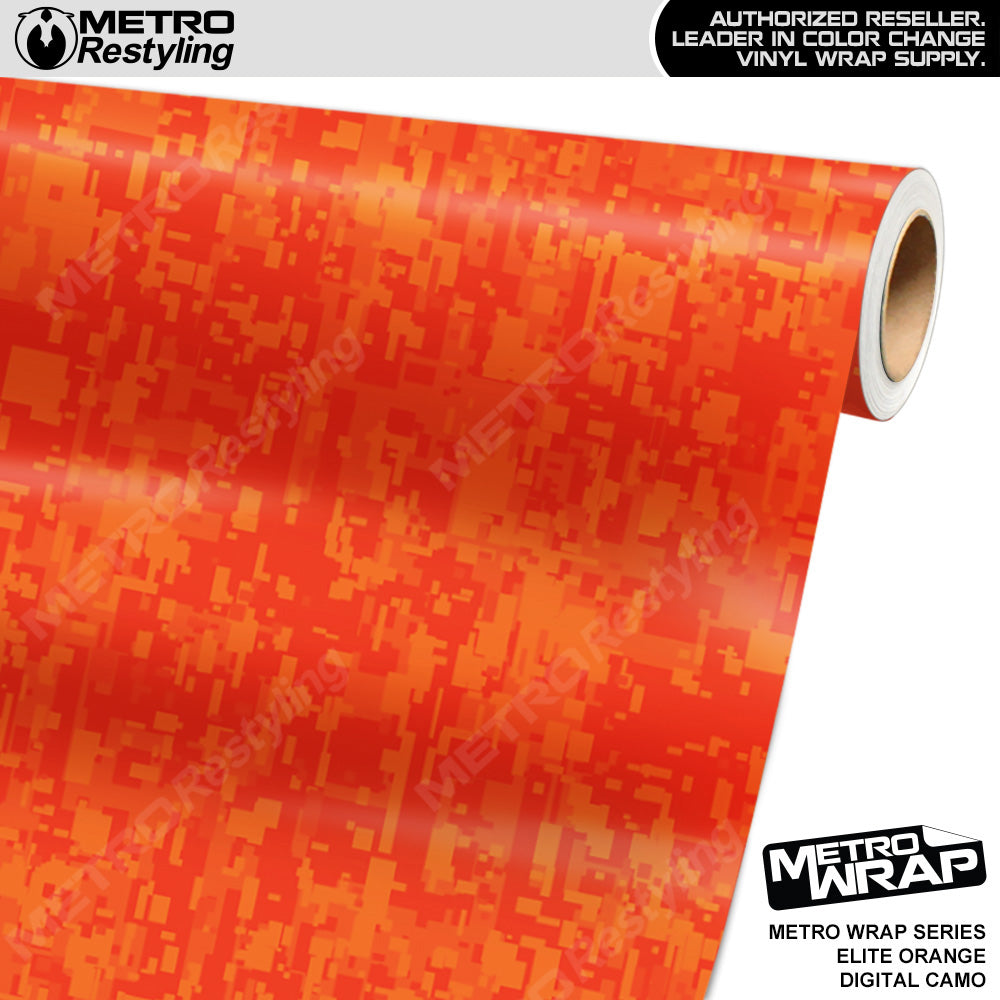 Metro Wrap Digital Elite Orange Camouflage