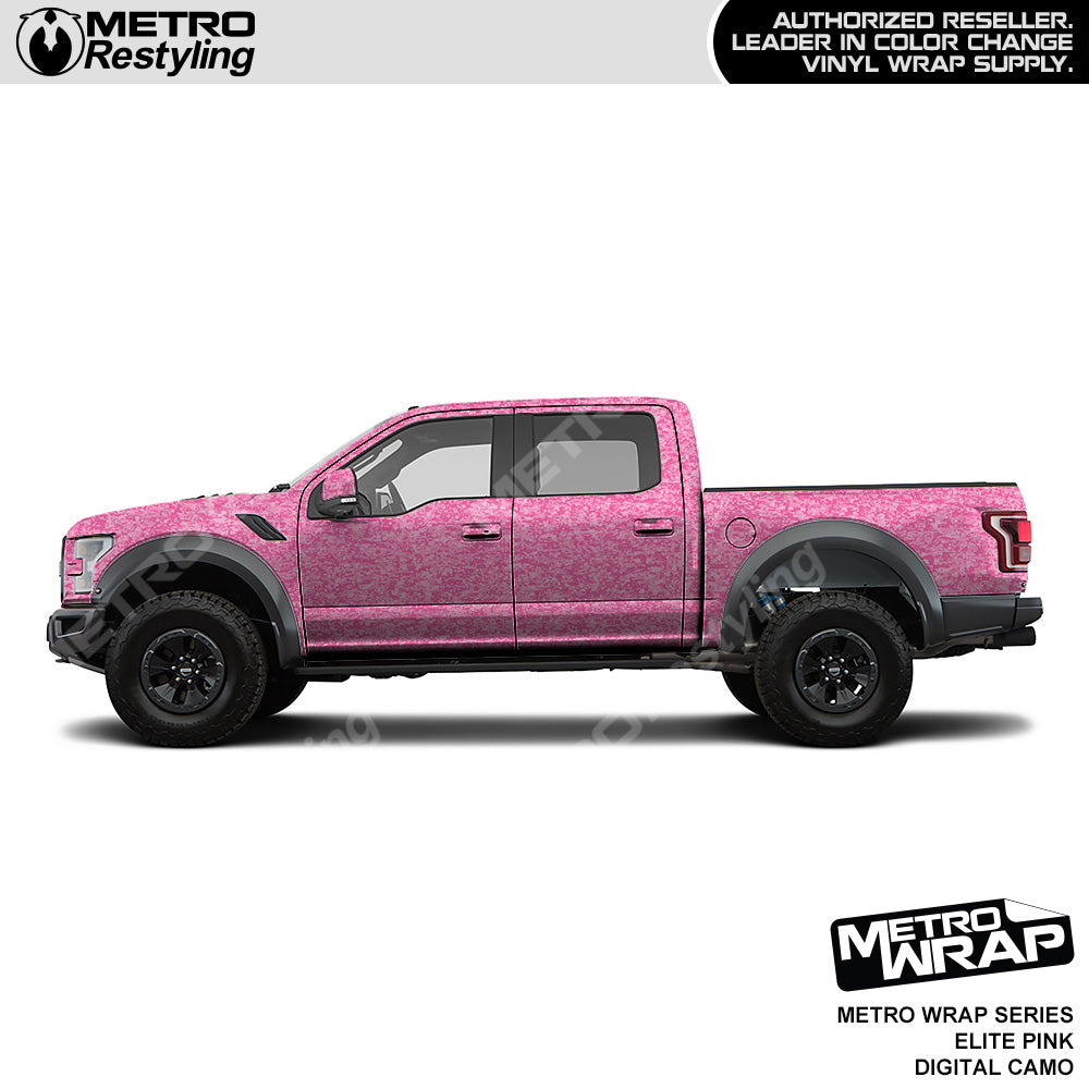 Metro Wrap Digital Elite Pink Camouflage Truck Wrap