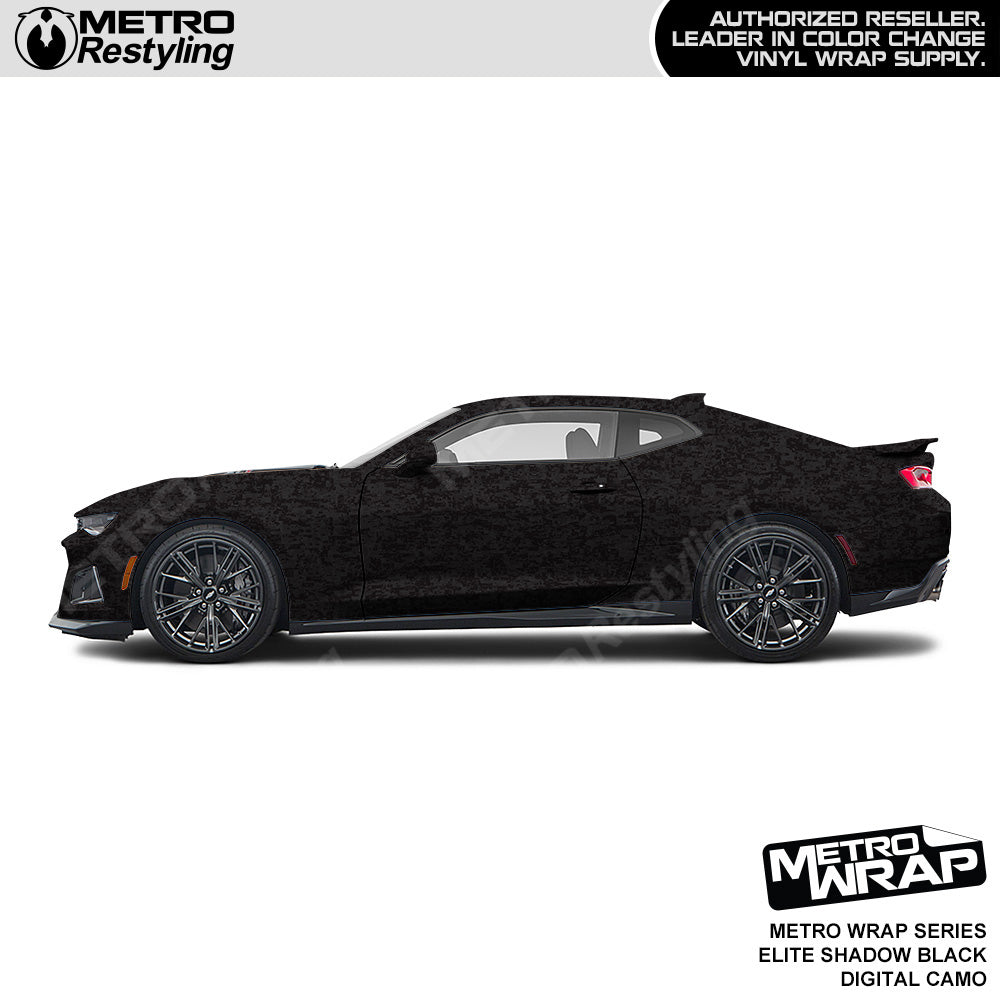 Metro Wrap Digital Elite Shadow Black Camouflage Car Wrap