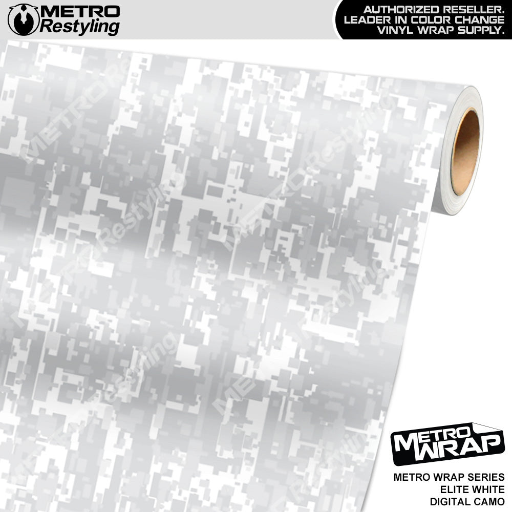 Metro Wrap Digital Elite White Camouflage