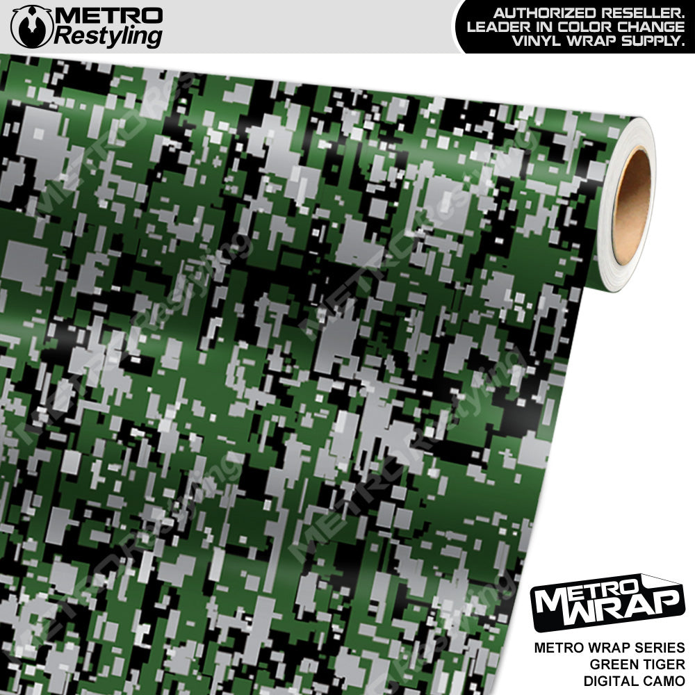 Metro Wrap Digital Green Tiger Camouflage