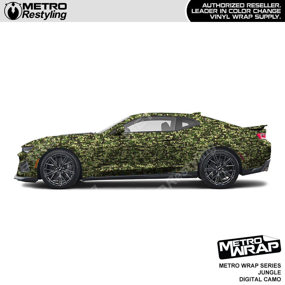 Metro Wrap Digital Jungle Camouflage Car Wrap