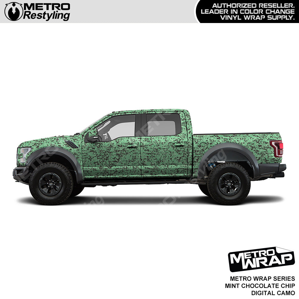 Metro Wrap Digital Mint Chocolate Chip Camouflage Truck Wrap