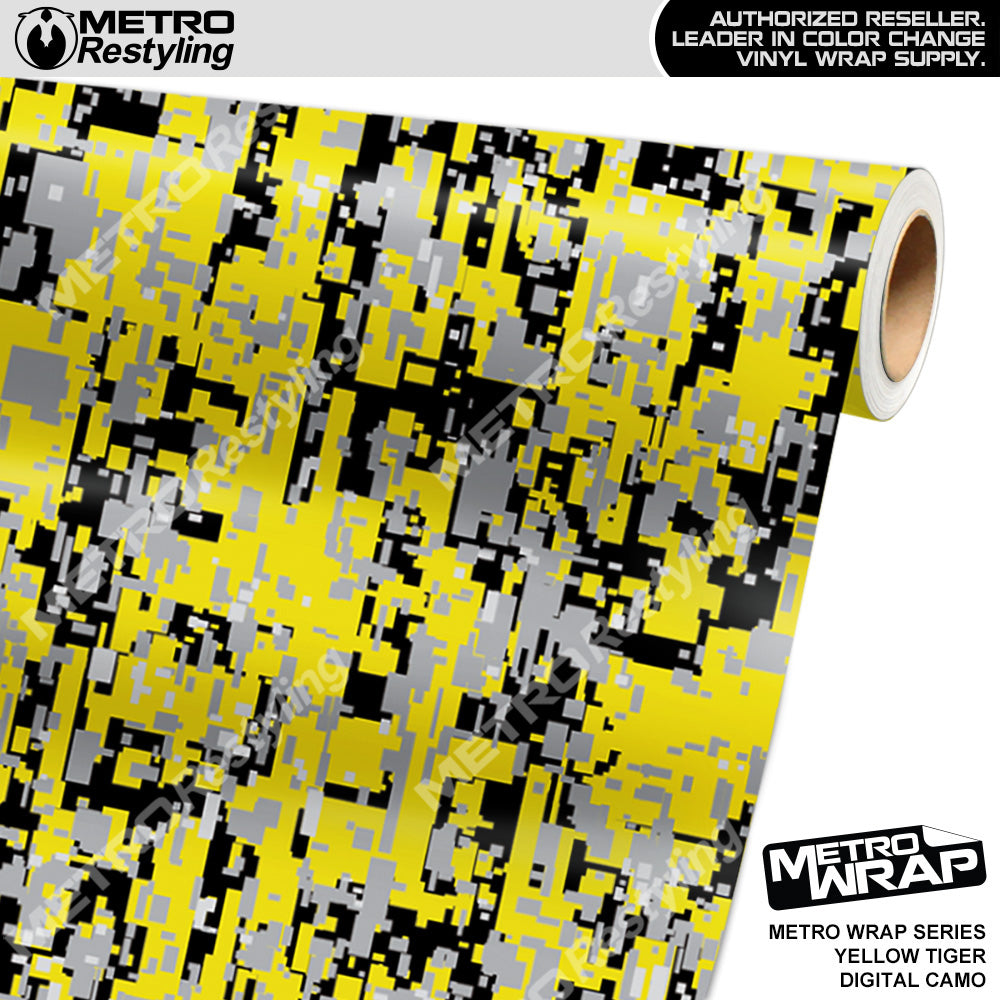 Metro Wrap Digital Yellow Tiger Camouflage