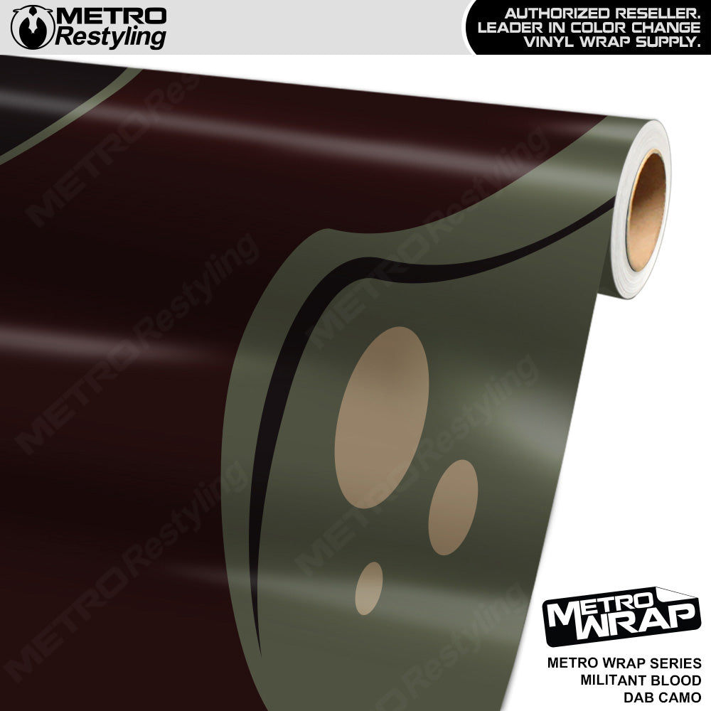 Metro Wrap Dab Militant Blood Camouflage Vinyl Film