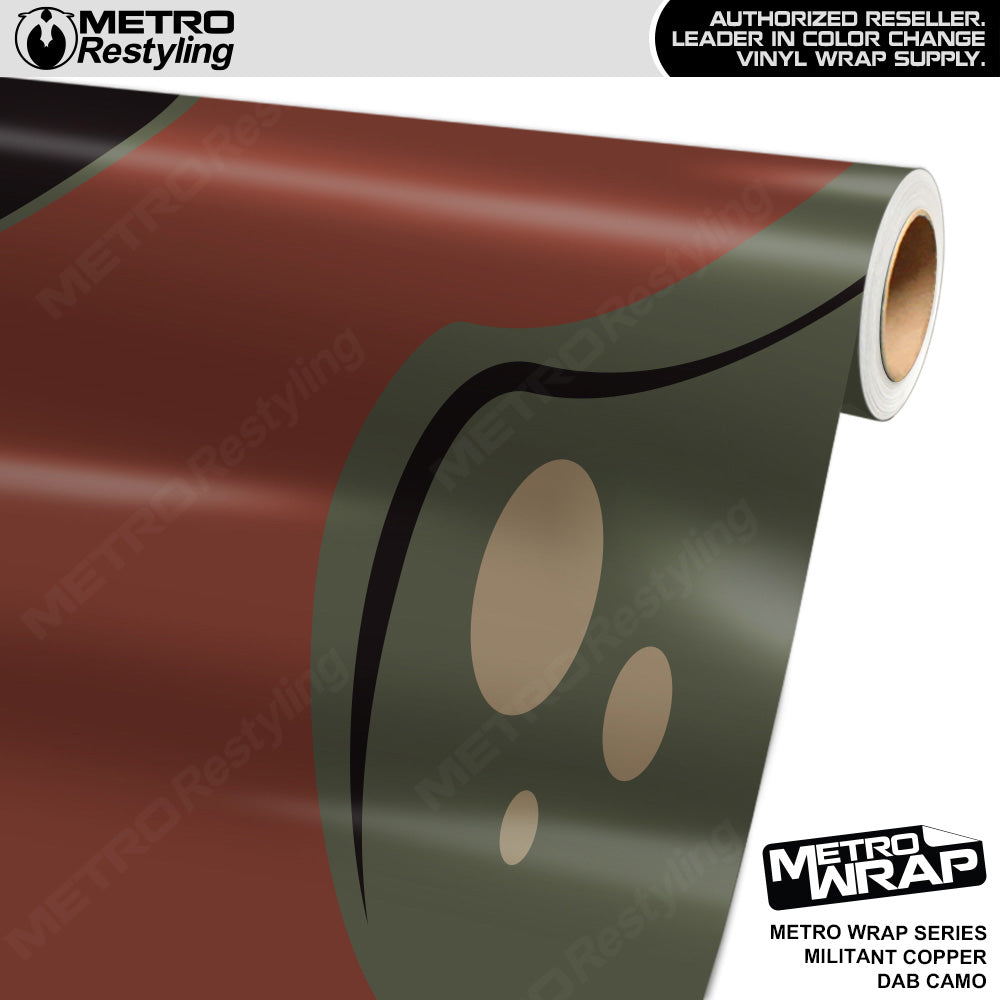 Metro Wrap Dab Militant Copper Camouflage Vinyl Film