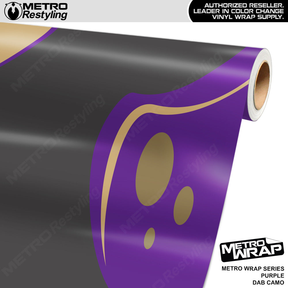 Metro Wrap Dab Purple Camouflage Vinyl Film