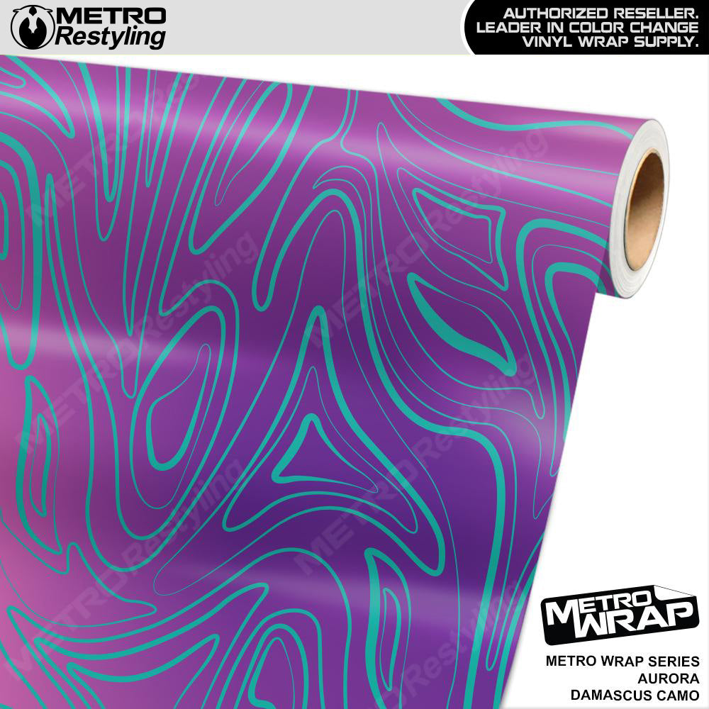 Metro Wrap Damascus Aurora Camouflage Vinyl Film