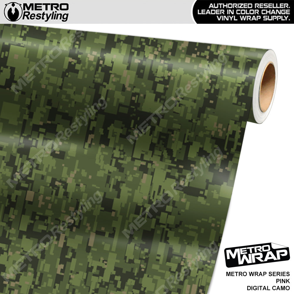 Metro Wrap Digital Army Green Camouflage