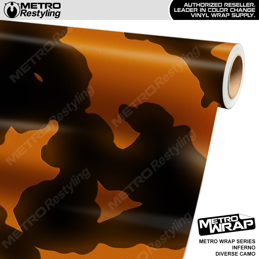 Metro Wrap Diverse Inferno Camouflage Vinyl Film