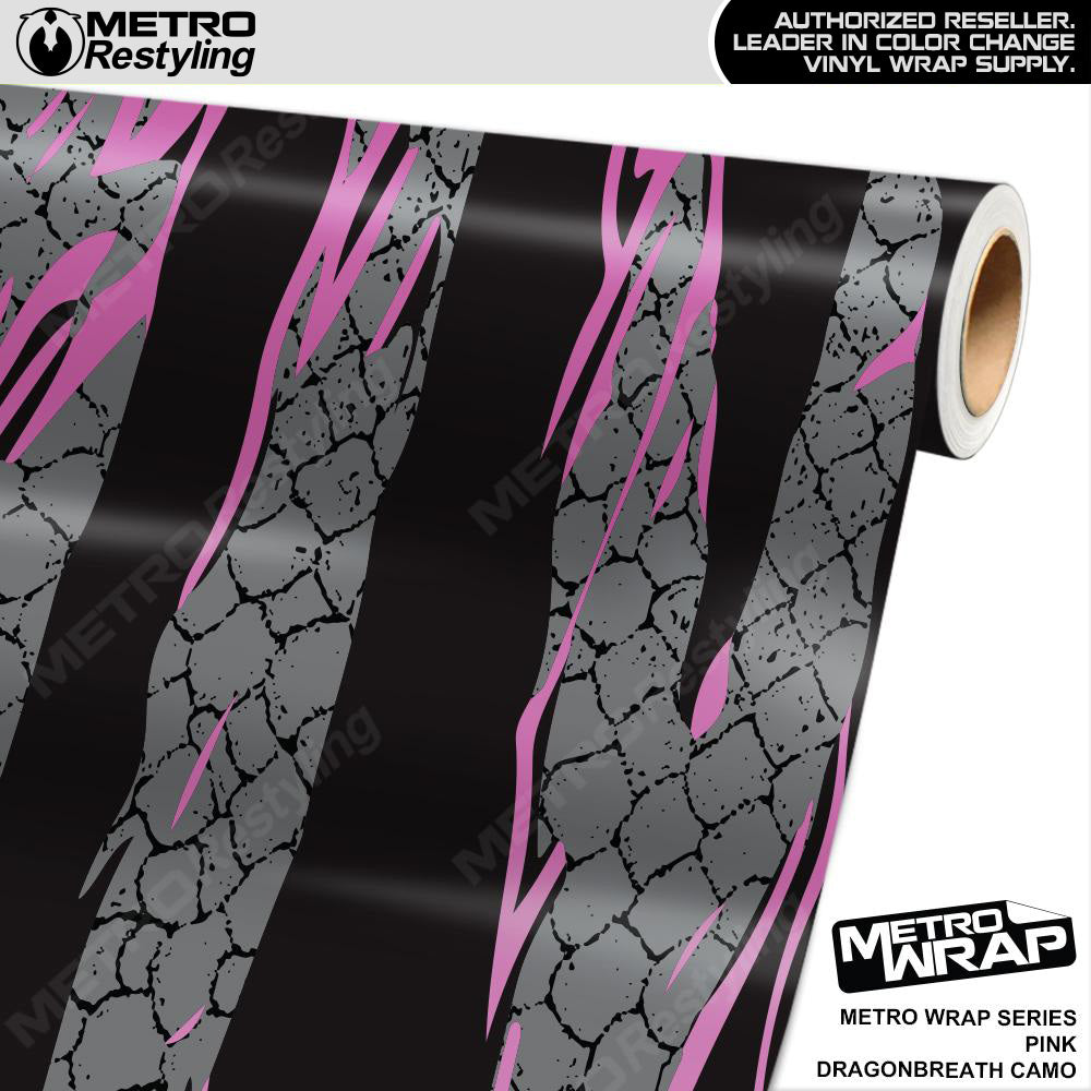 Metro Wrap Dragonbreath Pink Camouflage Vinyl Film