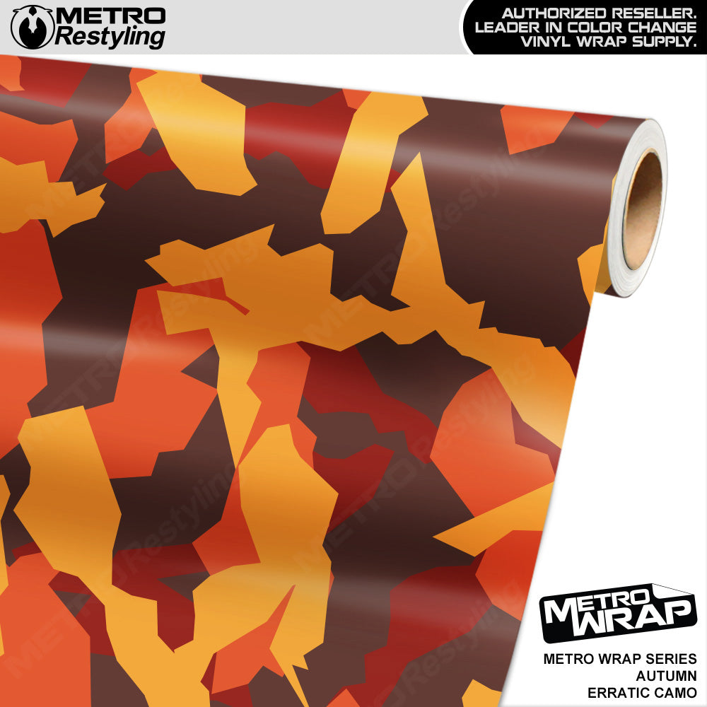 Metro Wrap Erratic Autumn Camouflage Vinyl Film