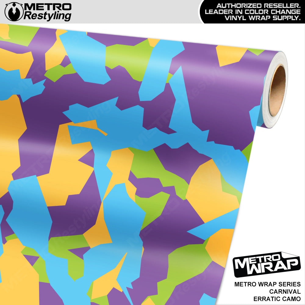 Metro Wrap Erratic Carnival Camouflage Vinyl Film