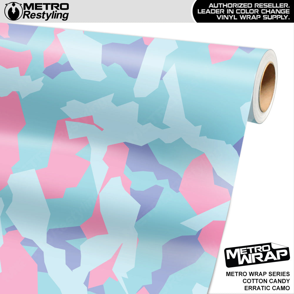 Metro Wrap Erratic Cotton Candy Camouflage Vinyl Film