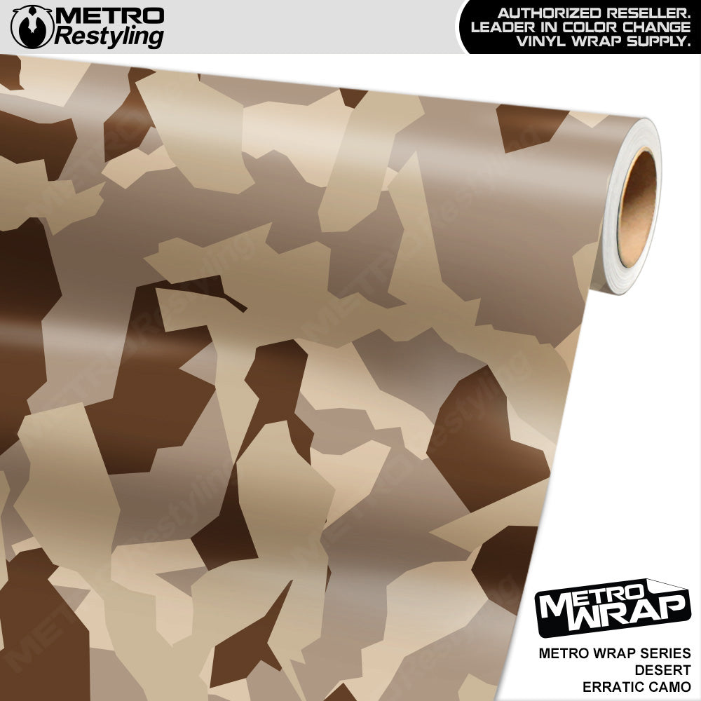Metro Wrap Erratic Desert Camouflage Vinyl Film