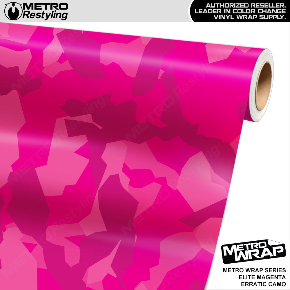 Metro Wrap Erratic Elite Magenta Camouflage Vinyl Film