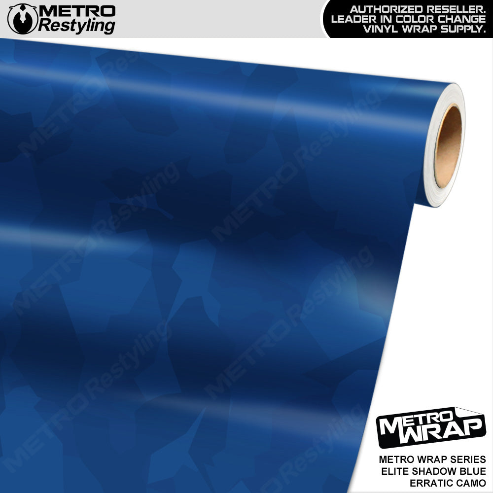 Metro Wrap Erratic Elite Shadow Blue Camouflage Vinyl Film