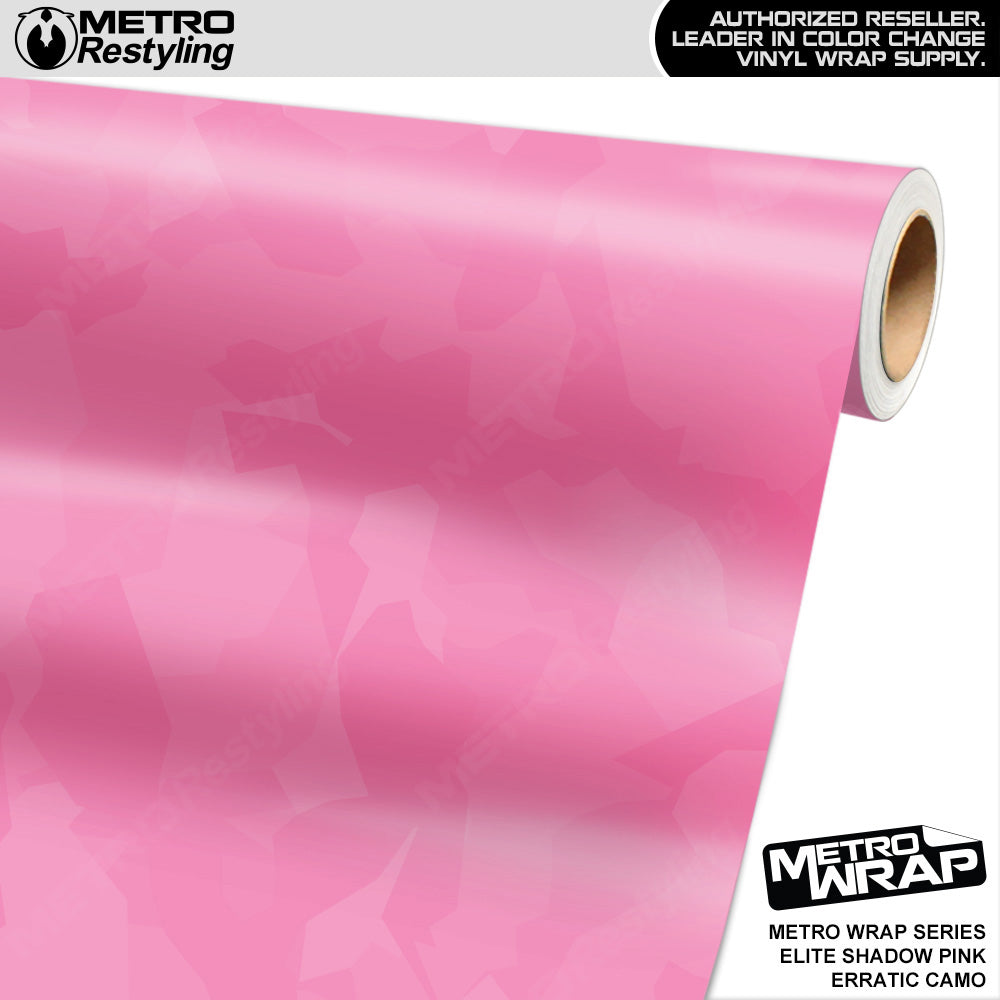 Metro Wrap Erratic Elite Shadow Pink Camouflage Vinyl Film
