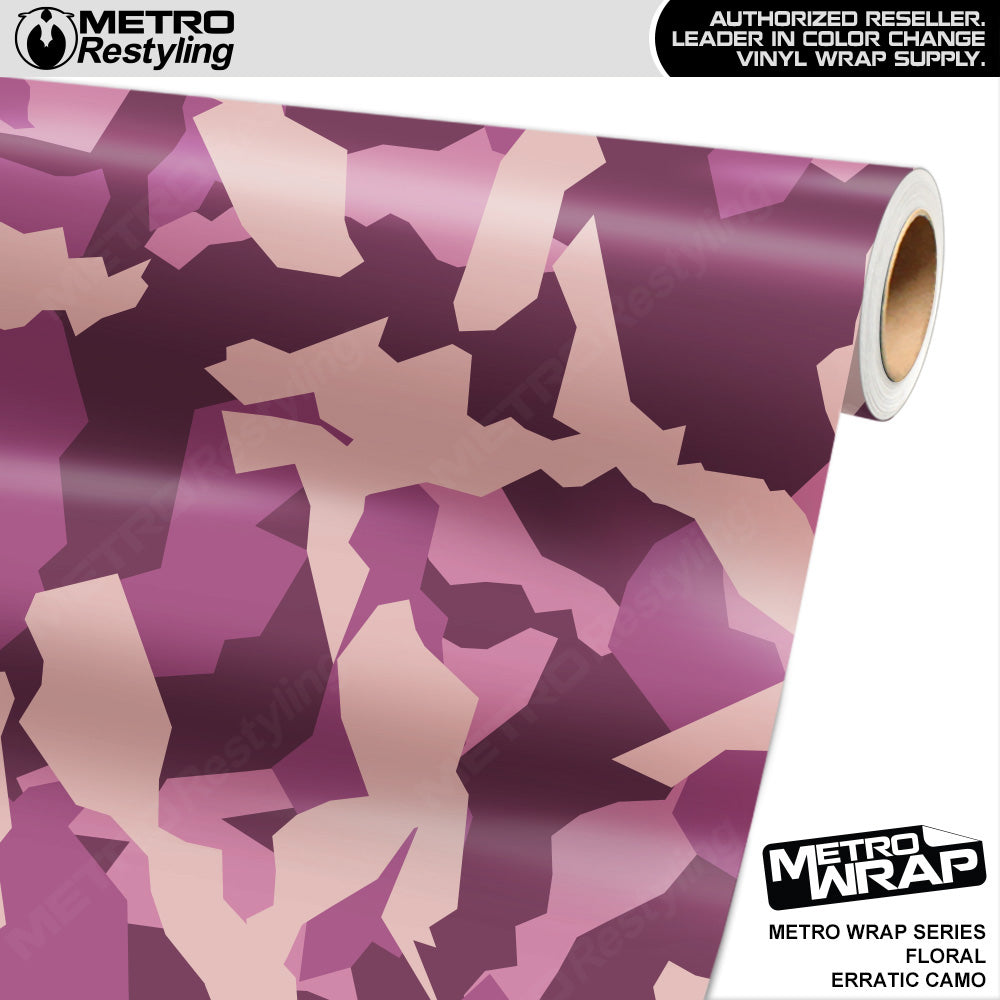 Metro Wrap Erratic Floral Camouflage Vinyl Film