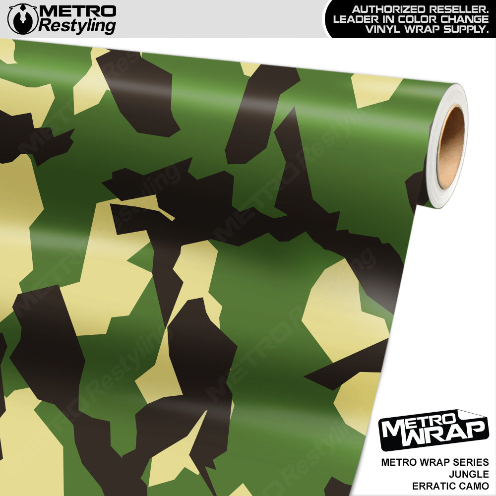 Metro Wrap Erratic Jungle Camouflage Vinyl Film