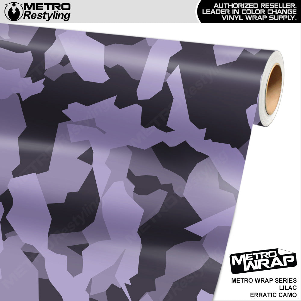 Metro Wrap Erratic Lilac Camouflage Vinyl Film