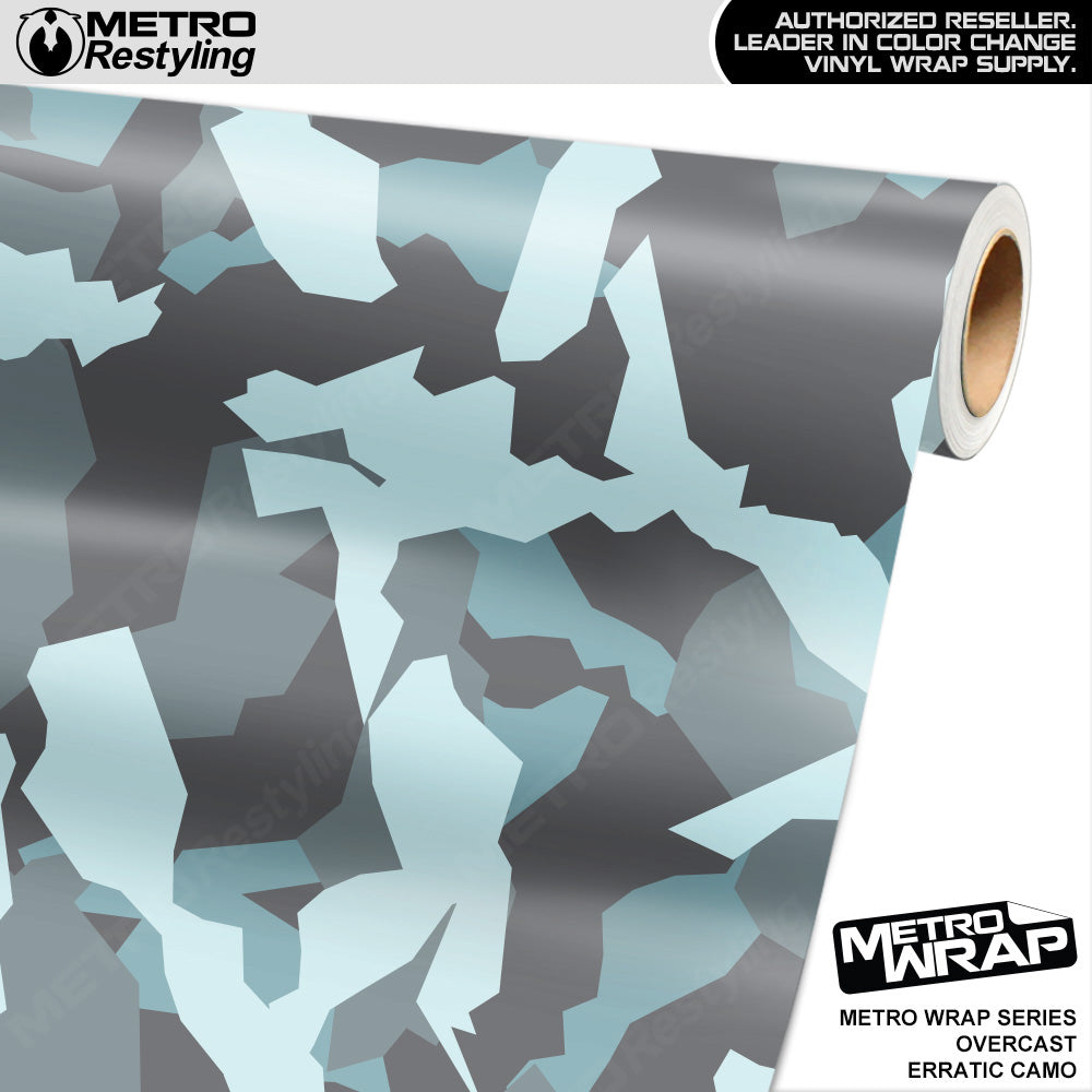 Metro Wrap Erratic Overcast Camouflage Vinyl Film